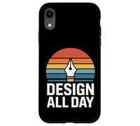 Design All Day Retro Creator Work Motivation Case for iPhone XR