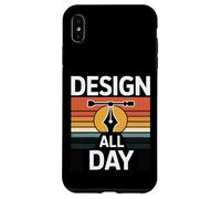 Design All Day Retro Creator Work Motivation Case for iPhone XS Max
