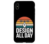 Design All Day Retro Creator Work Motivation Case for iPhone XS Max