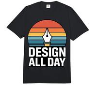 Design All Day Retro Creator Work Motivation Comfort Colors Adult Heavyweight T-Shirt