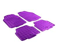 Design Auto Car Mat Universal Aluminium Checker Plate Look Chrome Purple