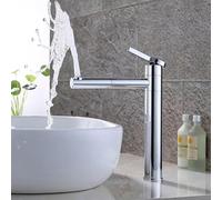 Design Brass 360 Rotating Faucet Black+Gold Plated Handle Bathroom Fashion Washbasin Basin Mixer Tap F-0069(Blue)