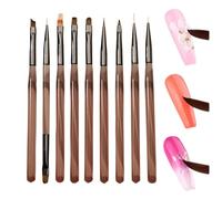 Design Brush for Nail Brush, 9 x Design Pen Painting Tools, Nail Liner Brush for Home Use in Salon, Nail Polish Brush, Tool Set