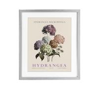 Design by Christopher Giampietro - USA Made Hanging Wall Art - 'Nature Hydrangea Bundle', Framed Print Under Glass, Gray, 13 x 16 From Stupell Industries