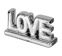 Design By Pepper Chrome Ceramic Mini Love Letter Ornament Modern Decorative Home Decor Sculpture