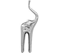 Design By Pepper Chrome Elephant Statue Modern Elephant Collectible Figurine Good Luck Animal Decor
