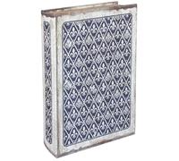Design by Pepper Fleur-de-Lis Hidden Book Safe - Decorative Vintage Storage Box (33 x 22 x 7 cm)