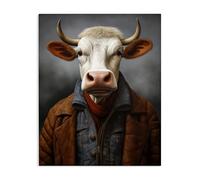 Design by Ray Powers - USA Made Hanging Wall Art - 'Chianina Style Cow', Canvas, 24 x 30 From Stupell Industries