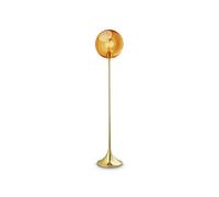 DESIGN BY US Ballroom floor lamp, amber, glass, hand-blown, dimmable