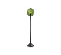 DESIGN BY US Ballroom floor lamp, green, glass, hand-blown, dimmable