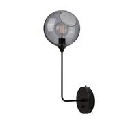 DESIGN BY US Ballroom Long wall light, smoke grey, glass, hand-blown