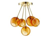 Design by Us Ballroom Molecule Ceiling Light Amber/Gold