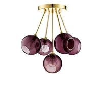 Design by Us Ballroom Molecule Ceiling Light Purple Rain/Gold