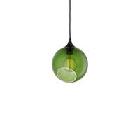 DESIGN BY US Ballroom pendant light, green, Ø 20 cm, glass