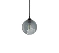 DESIGN BY US Ballroom pendant light, smoky grey, Ø 20 cm, glass
