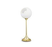 DESIGN BY US Ballroom table lamp, white, glass, hand-blown, dimmable