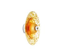 DESIGN BY US Disco Rama wall light, amber, glass, E27