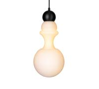 DESIGN BY US Paris 1920 pendant light, height 43 cm, glass, white
