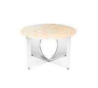 Design By Us This Is Art Coffee Table Chrome/ Cream