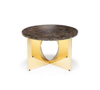 Design By Us This Is Art Coffee Table Gold/ Brown Marble