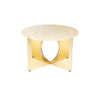 Design By Us This Is Art Coffee Table Gold/Cream