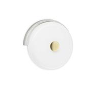 DESIGN BY US Trip LED wall light, Carrara/white, marble, glass, 2,700 K