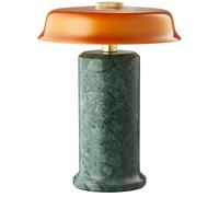 Design By Us - Trip No. 2 Portable Lamp, Marble Moss / Amber - Moss