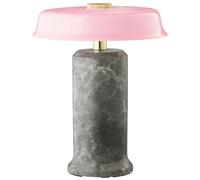 Design By Us - Trip No. 2 Portable Lamp, Marble Silver / Rose - Silver