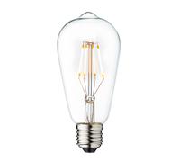 DESIGN BY US Vintage LED bulb, E27, 3.5 W, 2,200 K, clear, dimmable
