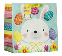 Design by Violet Easter Bunny Gift Bag With Gift Tag Wide Gusset To Fit Easter Eggs Medium