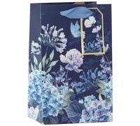 Design By Violet Endless Summer Beautiful Floral Paper Gift Bag With Butterfly Gift Tag Spring Birthday Mother's Day Easter Valentines Small