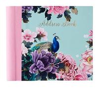 Design By Violet Exquisite Peacock Address Book Telephone Book Journal Organiser 520 Spaces Hard Back Cover Contemporary Design Gift Present 15cm x 17cm