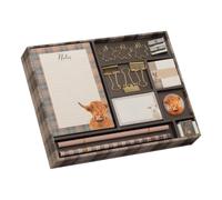 Design By Violet Highland Cow & Lamb Stationery Set for School & Study