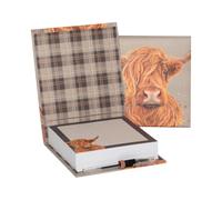 Design By Violet Highland Cow Note Block with Pen 270 Pages