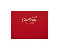 Design By Violet - Large Christmas Planner - Gift List, Wish List, to Do List, Notepad - Red Hardback Book