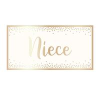 Design By Violet Niece Money Gift Wallet - Money, Gift Cards, VOUCHERS - Blank Space for Personal Message, White, One Size
