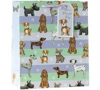 Design By Violet Pawsome Pals Dog Themed Paper Gift Bag With Matching Gift Tag Happy Birthday Gift Wrap Occasion Present Medium