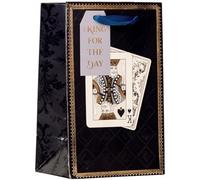 Design By Violet Playing Cards Small Paper Gift Bag with Ribbon Handles