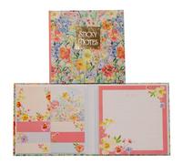 Design By Violet Saffron Floral Sticky Notes Book with Gold Foil