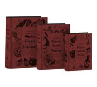 Design By Violet Spells & Magic Decorative Book Box Set - Nest of 3 Storage Boxes with Potion, Spell and Sorcery Designs - Book-Style Keepsake Boxes for Home, Office or Gift Use