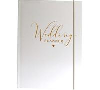 Design By Violet Ultimate Wedding Planner Book - A5 Size (5.8” x 8.3”) - Comprehensive Wedding Planning Organiser - White Planner Notebook with Budget Tracker, Guest List, Venue & Honeymoon Planning
