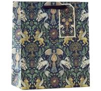 Design By Violet Wyvern Mythical Design Paper Gift Bag With Gift Tag Father's Day Birthday Present Unicorn Lion Dragons Medium