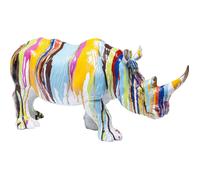 Design Deco Figurine Rhino Colore, Multicoloured, Animal Figures, Gift Idea, ...