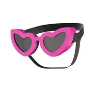 Design Dog Sunglasses with Heart Shape Frame for Beach, A | Protective Dog Eyewears with Heart Shape Frame, AntiScratch Easy to Clean Lens for Outdoor Adventures