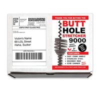 Design Doggie Embarrassing Prank Mail Butt Hole Stretcher 9000 Funny Gag Gift Box Mail Prank gets Sent to a Loved One/Victim 100% Anonymous