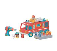 Learning Resources Design & Drill Bolt Buddies Fire Truck, Take Apart Toy with Toy Drill, Preschool STEM Toy, Gift for Kids, Ages 3+