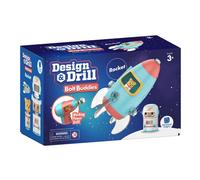 Learning Resources EI-4187 Design & Drill Bolt Buddies Rocket Ship Build a Rocket Fine Motor Skills Construction Toy Gifts for 3 4 5 6 7 Year Old Kids Boys & Girls