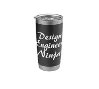 Design Engineer Tshirt Job Occupation Funny Work Title Stainless Steel Insulated Tumbler