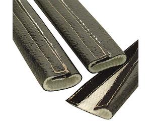 Design Engineering 010478 Fire Wrap 3000 Heat Protection Sleeve for Wires, Hoses, etc. (with Hook and Loop Closure), 1" x 24"
