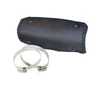 Design Engineering 010496 ONYX Series 4" x 8" Pipe Heat Shield with Stainless Steel Clamps